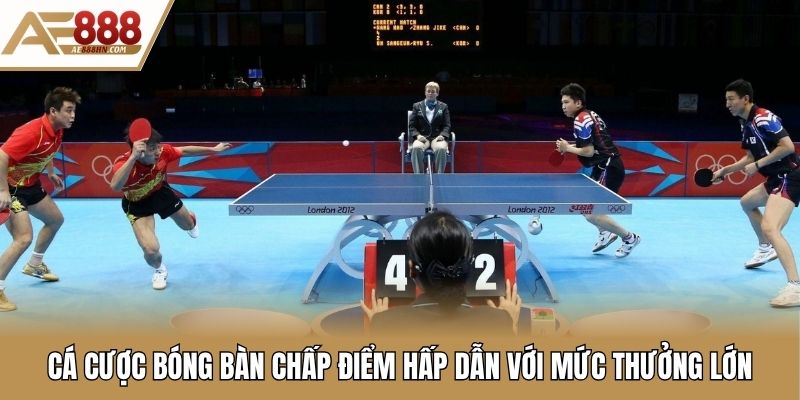 Cá cược bóng bàn chấp điểm hấp dẫn với mức thưởng lớn