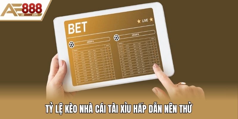 Tỷ lệ kèo nhà cái tài xỉu hấp dẫn nên thử