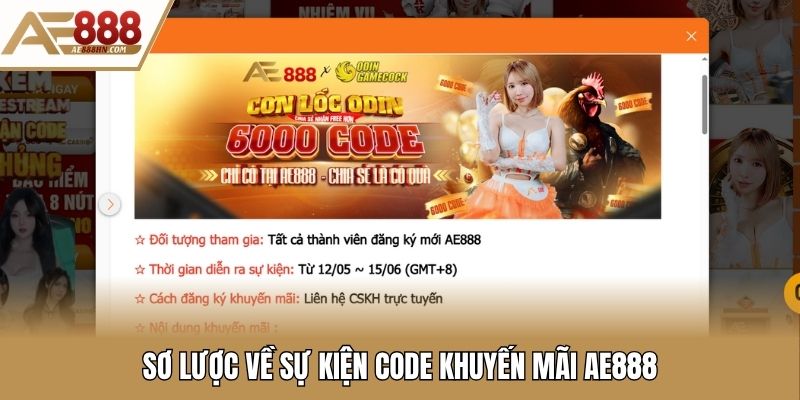 Sơ lược về sự kiện code khuyến mãi Ae888