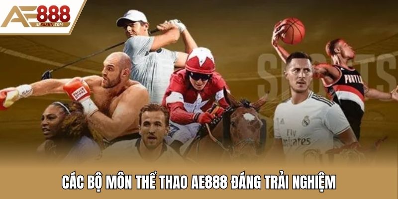 Các bộ môn thể thao AE888 đáng trải nghiệm
